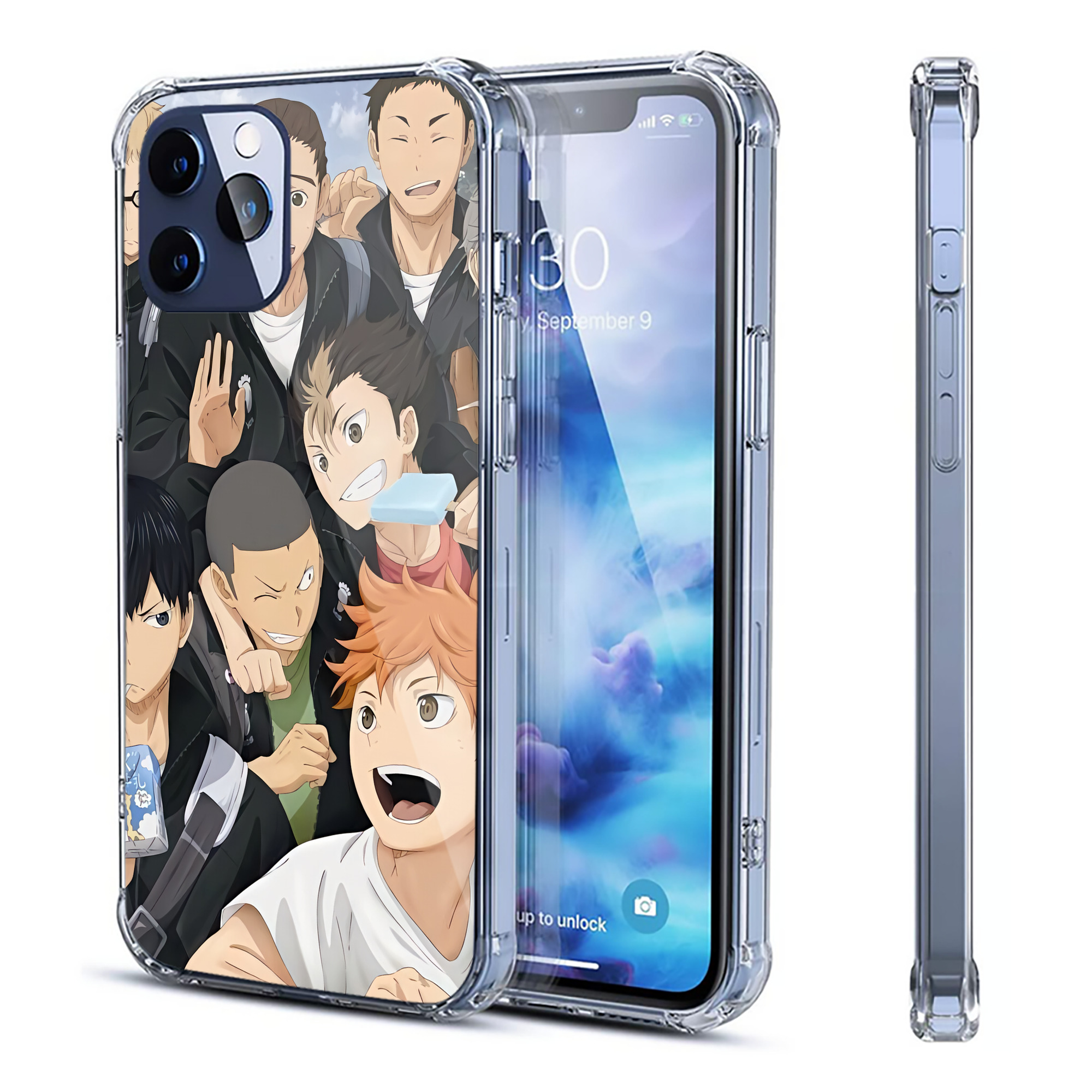 （画像用） ハイキュー!! Haikyu!! 【iPhone 12シリーズ対応】透明スマホケース（クリアソフトケース）